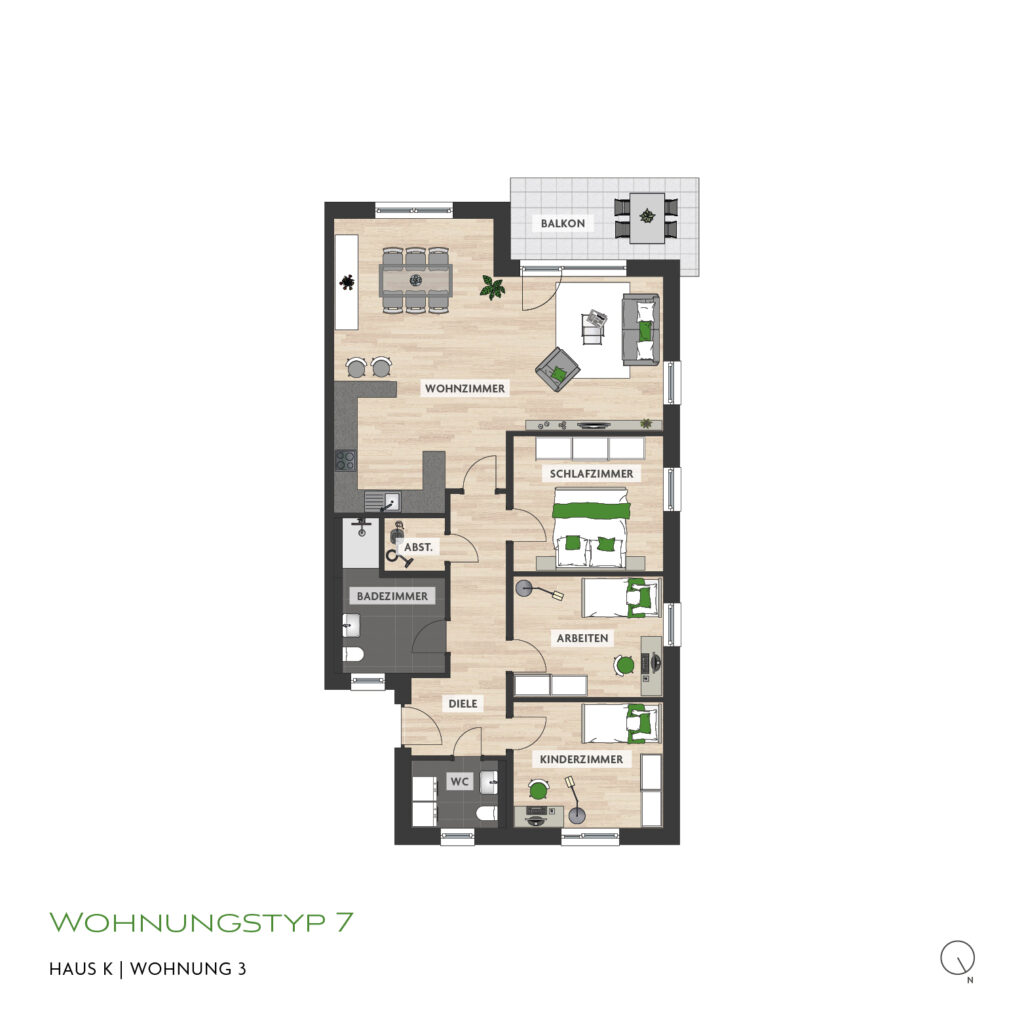 Kampus Karree Ii Haus K Whg3