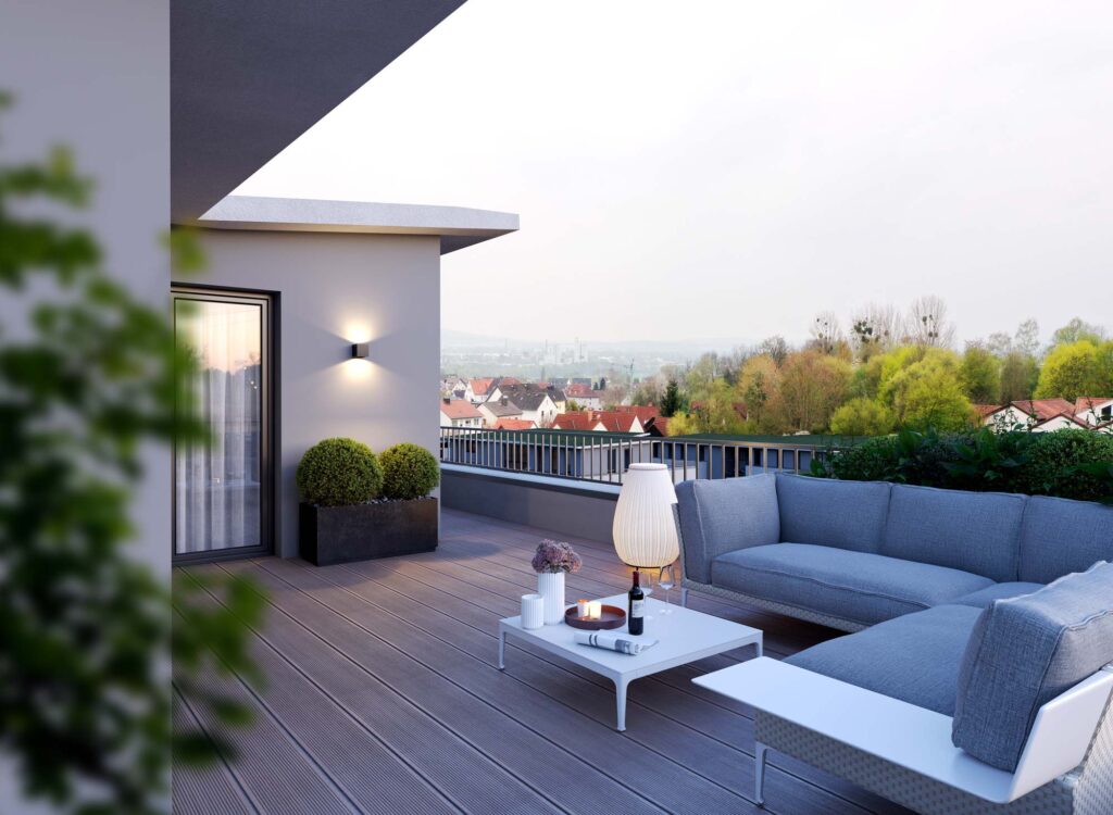 KampusKarree_HausB-TerrasseAbend